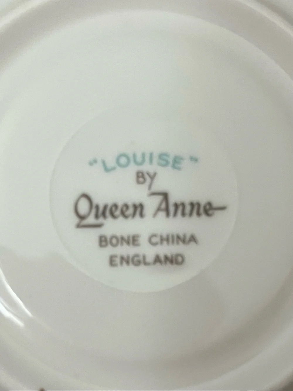 1950’s Vintage Queen Anne “Louise” Bone Chine Saucers, Set of 5